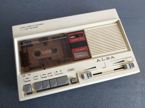 A somewhat refurbished ALBA tape recorder.