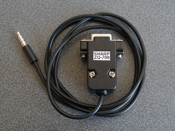 Photo of a home-made serial cable for the ZQ-770