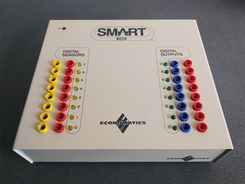 Photo of the top of an Economatics SmartBox