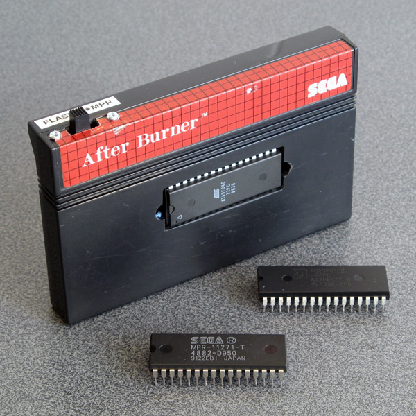 Modified After Burner cartridge with flash memory chips