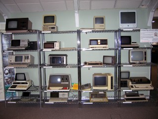 Bletchley Park also houses The National Museum of Computing. Here are a collection of machines that are completely self-contained (no external wires connecting the parts together). How many do you recognise?