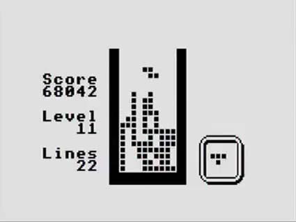 YouTube video of Tetris