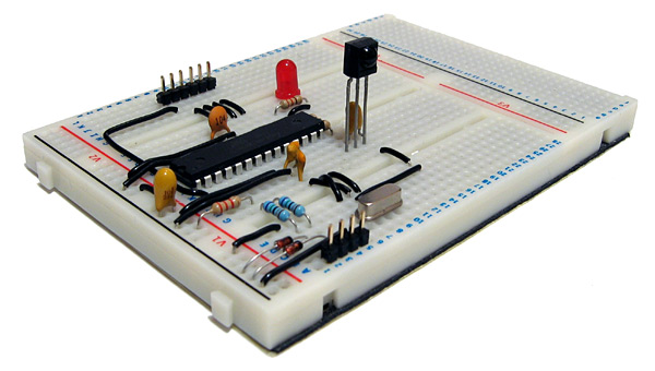 USB remote control receiver prototype using an ATmega168