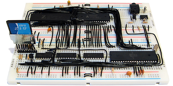 Z80 computer with new SD card slot and real-time clock