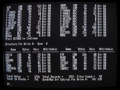Detail of VGA output from the VDC
