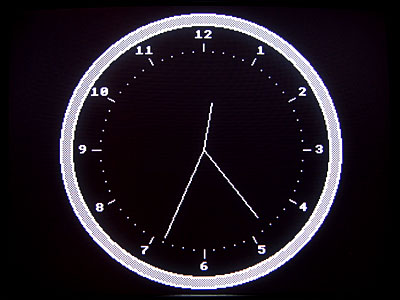 Graphical analogue clock for CP/M 3