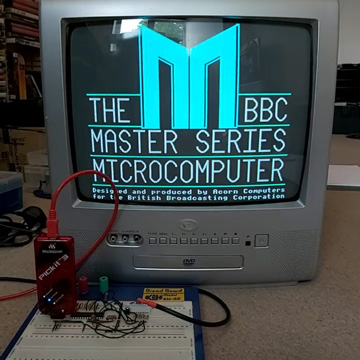 'The BBC Master Series Microcomputer' Welcome tape title screen
