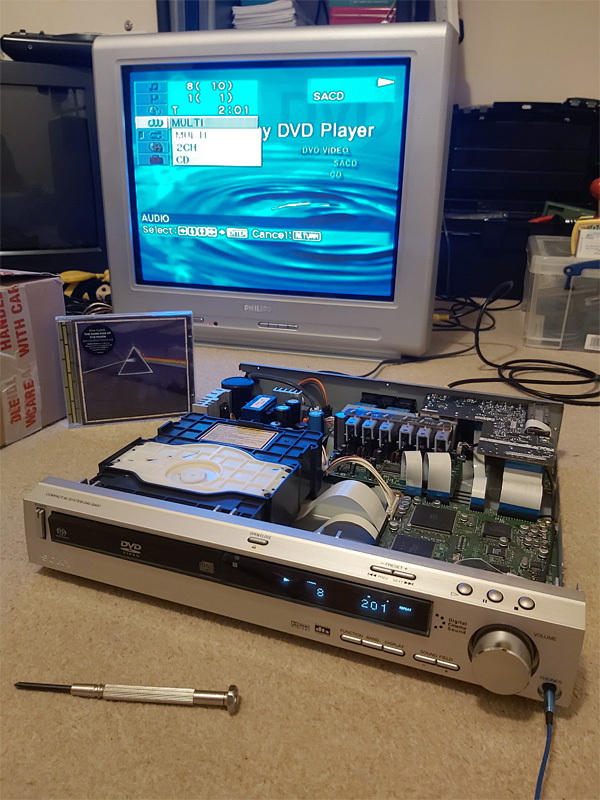Repairing the amplifier's inability to play SACD