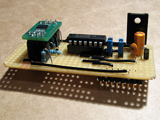 Populated video amplifier circuit board