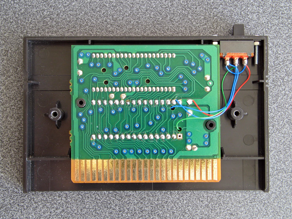 The switch and its soldered connections to the main PCB
