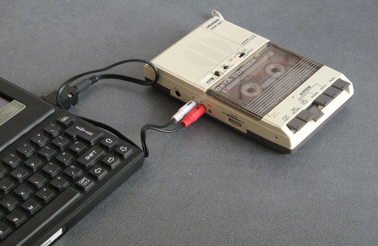 Loading from a tape to the Z88