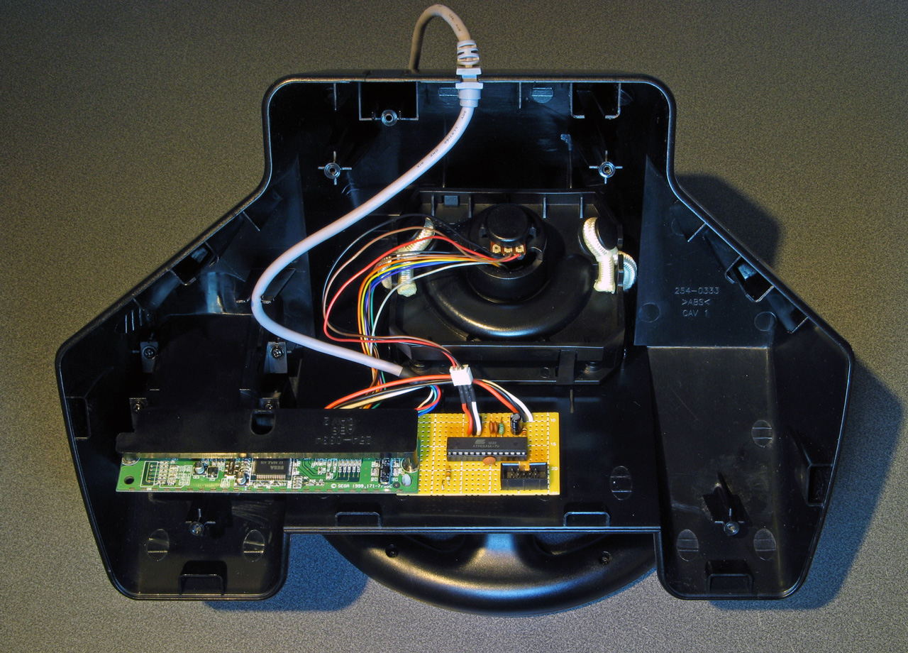 The De-Dead Zone board mounted inside the controller
