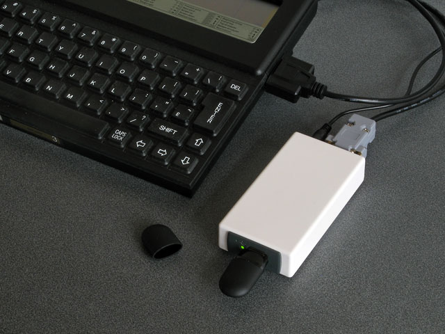 Photo of the VDrive plugged into a Z88
